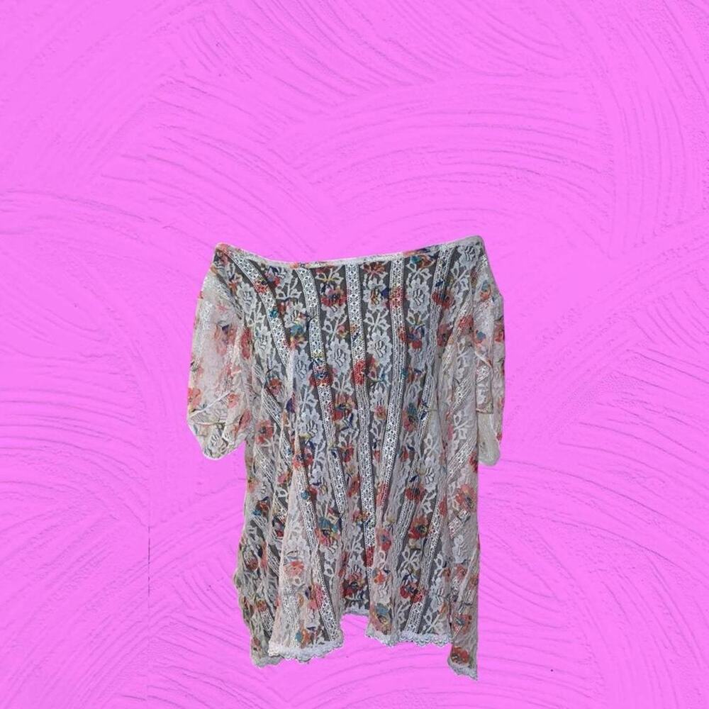 Love on a Hanger Sheer Lace Floral Top